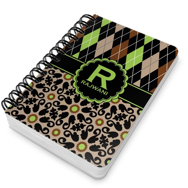 Argyle & Moroccan Mosaic Spiral Journal 5 x 7 - Main