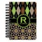 Argyle & Moroccan Mosaic Spiral Journal Small - Front View
