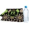 Argyle & Moroccan Mosaic Sports Towel Folded with Water Bottle