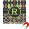 Argyle & Moroccan Mosaic Square Car Magnet - 10" (Personalized)