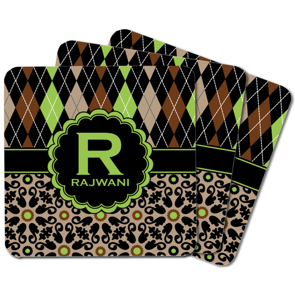 Argyle & Moroccan Mosaic Square Fridge Magnet - MAIN