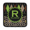 Argyle & Moroccan Mosaic Iron On Square Patch w/ Name and Initial