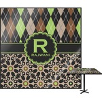 Argyle & Moroccan Mosaic Square Table Top - 30" (Personalized)