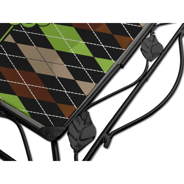 Argyle & Moroccan Mosaic Square Trivet - Detail