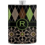 Argyle & Moroccan Mosaic Stainless Steel Flask (Personalized)