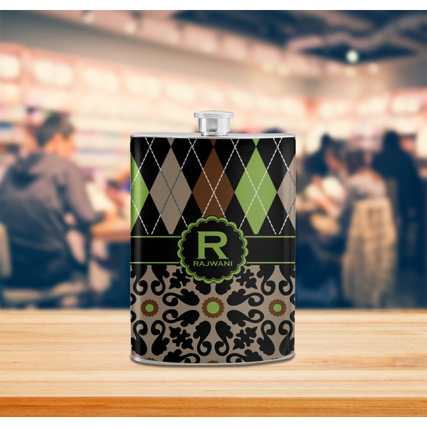 Argyle & Moroccan Mosaic Stainless Steel Flask - LIFESTYLE 2