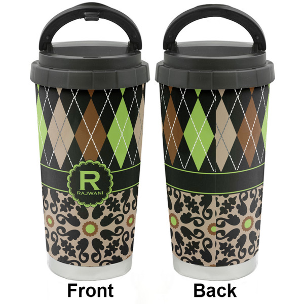 Argyle & Moroccan Mosaic Stainless Steel Travel Cup - Apvl