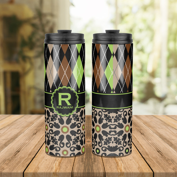 Argyle & Moroccan Mosaic Stainless Steel Tumbler - Lifestyle