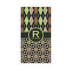 Argyle & Moroccan Mosaic Guest Towels - Full Color - Standard (Personalized)
