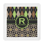 Argyle & Moroccan Mosaic Standard Decorative Napkins (Personalized)