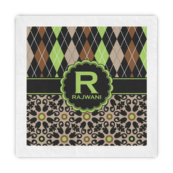 Argyle & Moroccan Mosaic Standard Decorative Napkins (Personalized)