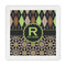 Argyle & Moroccan Mosaic Standard Decorative Napkin - Front View