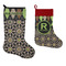 Argyle & Moroccan Mosaic Stockings - Side by Side compare