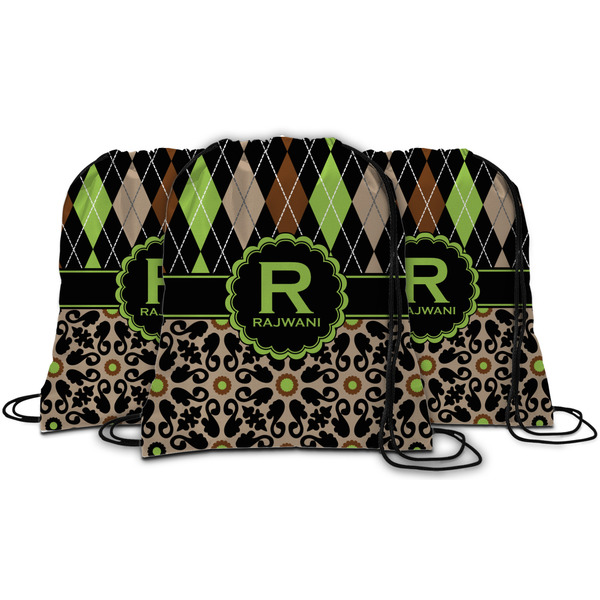 Argyle & Moroccan Mosaic String Backpack - MAIN