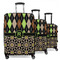 Argyle & Moroccan Mosaic Suitcase Set 1 - MAIN