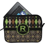 Argyle & Moroccan Mosaic Tablet Case / Sleeve - Small (Personalized)