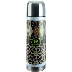 Argyle & Moroccan Mosaic Stainless Steel Thermos (Personalized)