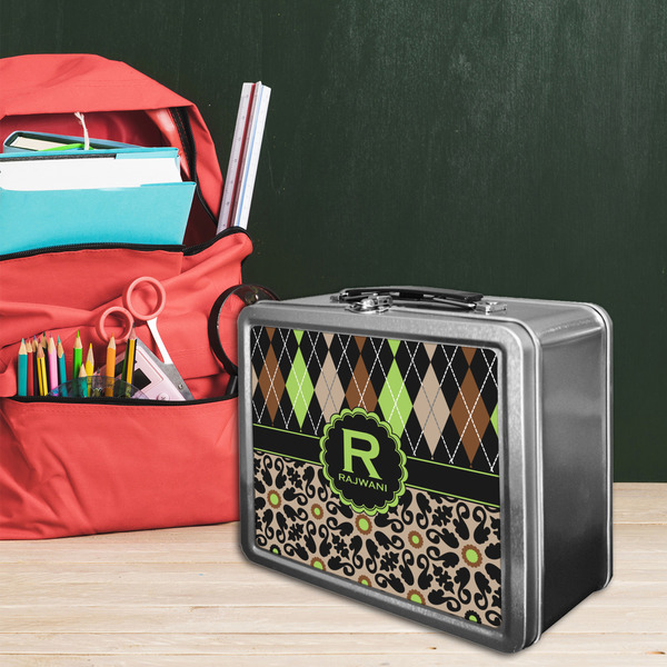 Argyle & Moroccan Mosaic Tin Lunchbox - LIFESTYLE