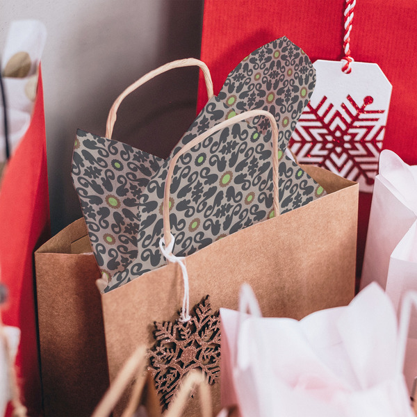 Argyle & Moroccan Mosaic Tissue Paper - In Gift Bag