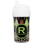 Argyle & Moroccan Mosaic Toddler Sippy Cup (Personalized)