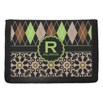 Argyle & Moroccan Mosaic Trifold Wallet (Personalized)