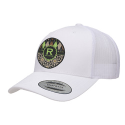 Argyle & Moroccan Mosaic Trucker Hat - White (Personalized)
