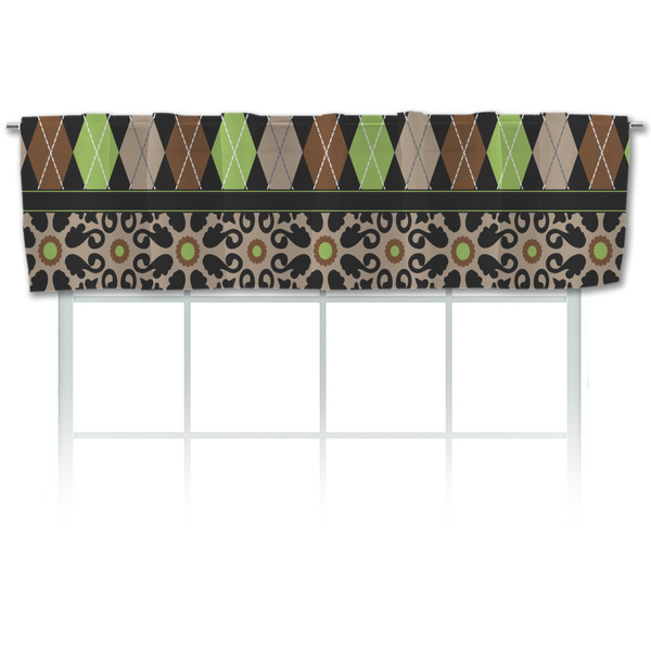 Custom Argyle & Moroccan Mosaic Valance