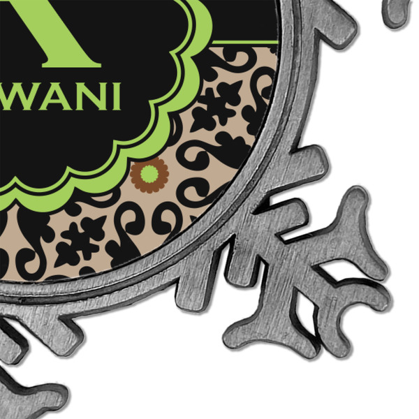 Argyle & Moroccan Mosaic Vintage Snowflake - Detail