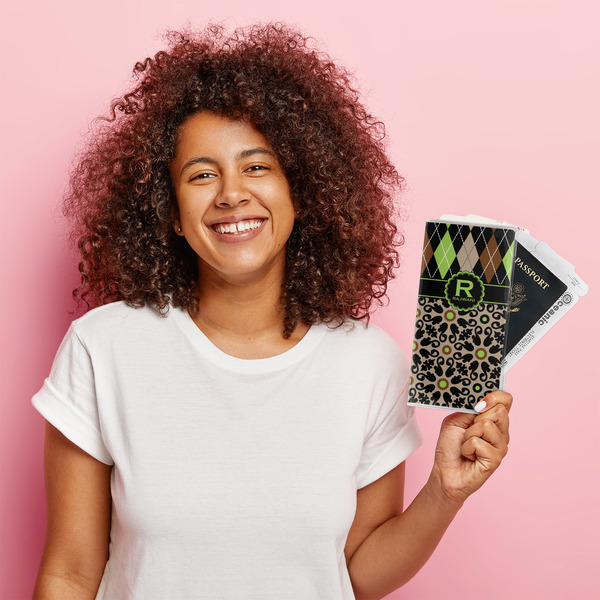 Argyle & Moroccan Mosaic Vinyl Document Holder - LIFESTYLE