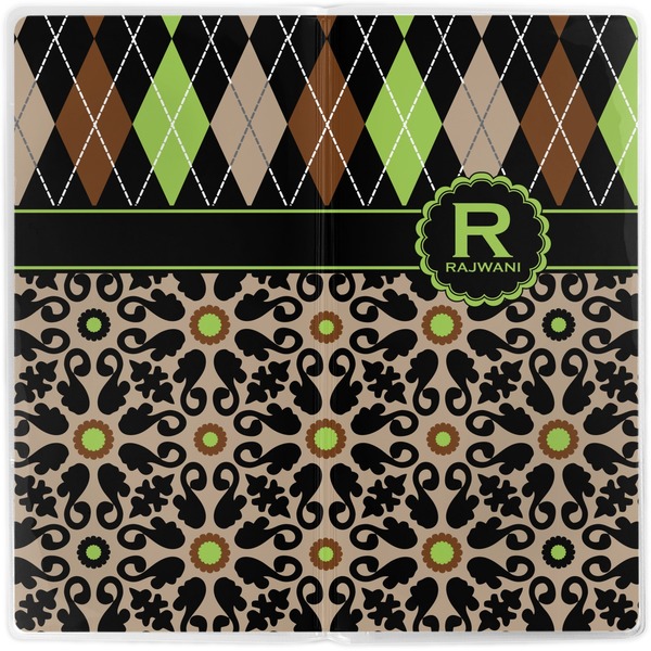 Argyle & Moroccan Mosaic Vinyl Document Wallet - Apvl