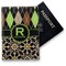 Argyle & Moroccan Mosaic Vinyl Passport Holder - Front