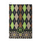 Argyle & Moroccan Mosaic Waffle Weave Golf Towel - Front/Main