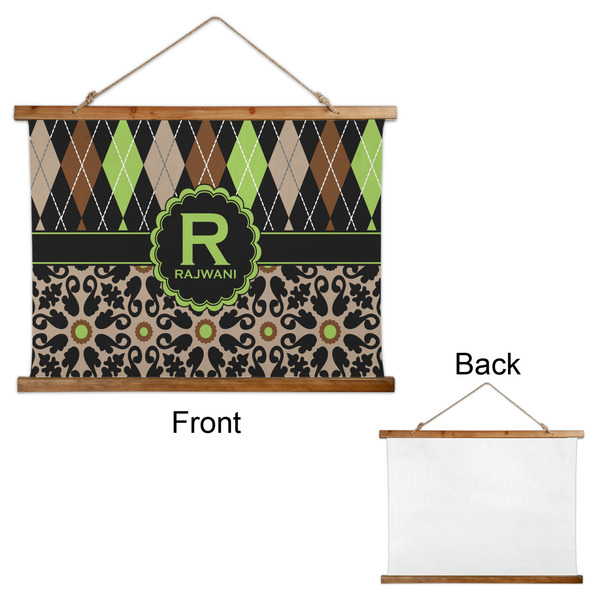 Argyle & Moroccan Mosaic Wall Hanging Tapestry - Landscape - APPROVAL