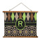 Argyle & Moroccan Mosaic Wall Hanging Tapestry - Wide (Personalized)