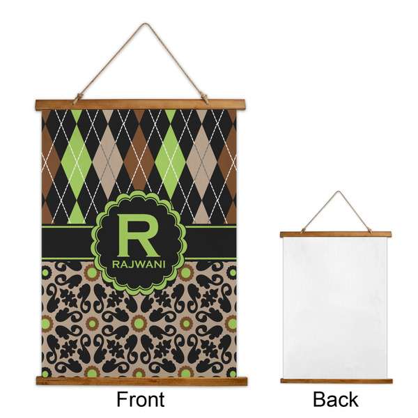 Argyle & Moroccan Mosaic Wall Hanging Tapestry - Portrait - APPROVAL