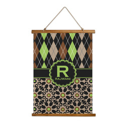 Argyle & Moroccan Mosaic Wall Hanging Tapestry - Tall (Personalized)