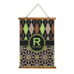 Argyle & Moroccan Mosaic Wall Hanging Tapestry (Personalized)