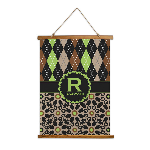 Custom Argyle & Moroccan Mosaic Wall Hanging Tapestry (Personalized)