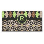 Argyle & Moroccan Mosaic Wall Mounted Coat Rack (Personalized)