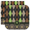 Argyle & Moroccan Mosaic Facecloth / Wash Cloth (Personalized)