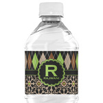 Argyle & Moroccan Mosaic Water Bottle Labels - Custom Sized (Personalized)