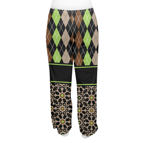 Argyle & Moroccan Mosaic Women's Pj on model - Back