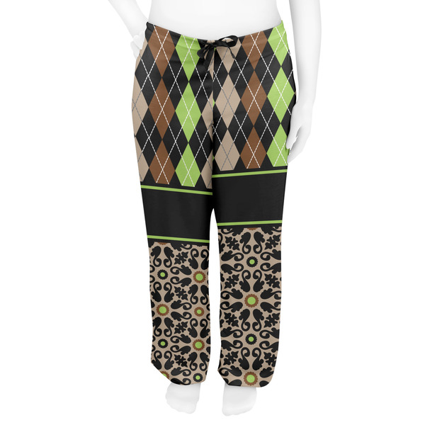 Argyle & Moroccan Mosaic Women's Pj on model - Front