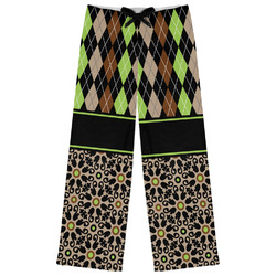 Argyle & Moroccan Mosaic Womens Pajama Pants - L