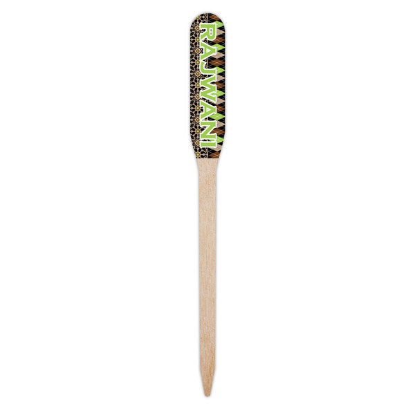 Argyle & Moroccan Mosaic Wooden Food Pick - Paddle - Single Pick