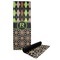 Argyle & Moroccan Mosaic Yoga Mat with Black Rubber Back Full Print View