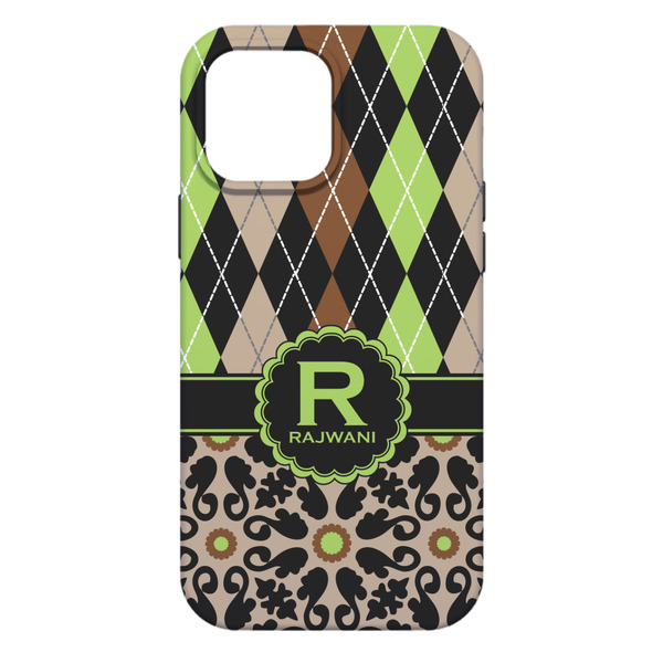 Argyle & Moroccan Mosaic iPhone 13 Pro Max Tough Case - Back