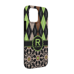 Argyle & Moroccan Mosaic iPhone Case - Rubber Lined - iPhone 13 (Personalized)