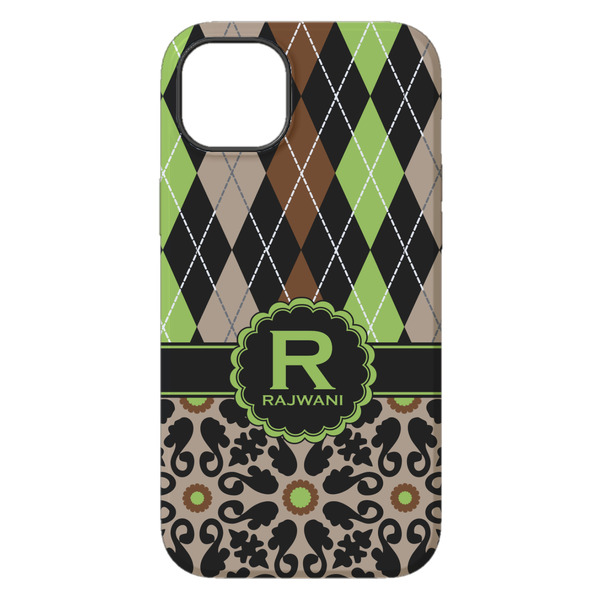 Argyle & Moroccan Mosaic iPhone 14 Pro Max Tough Case - Back