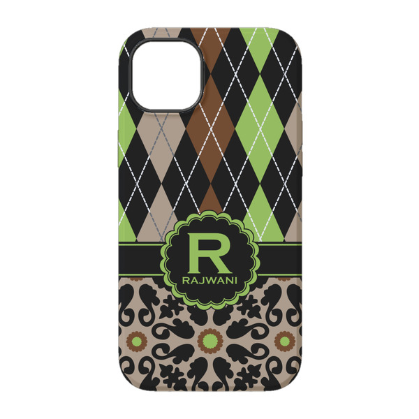 Argyle & Moroccan Mosaic iPhone 14 Pro Tough Case - Back
